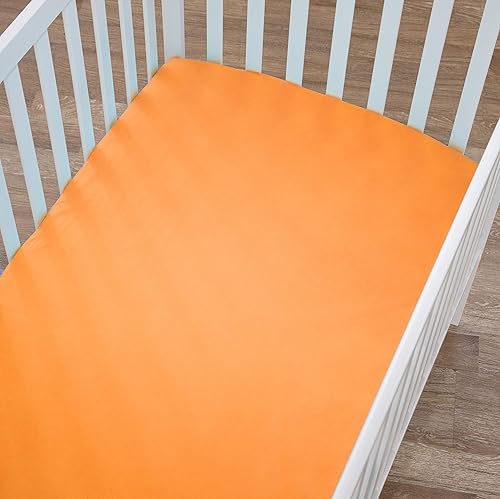 Miniatura 3 de TL Care 100 Supremo Jersey Knit Cuna Hoja Anaranjado