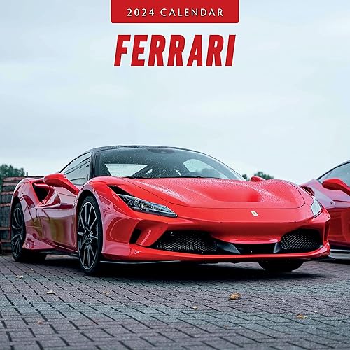 Miniatura 1 de Calendario de pared Ferrari 2024 de Red Robin, 12 x 12 pulgadas