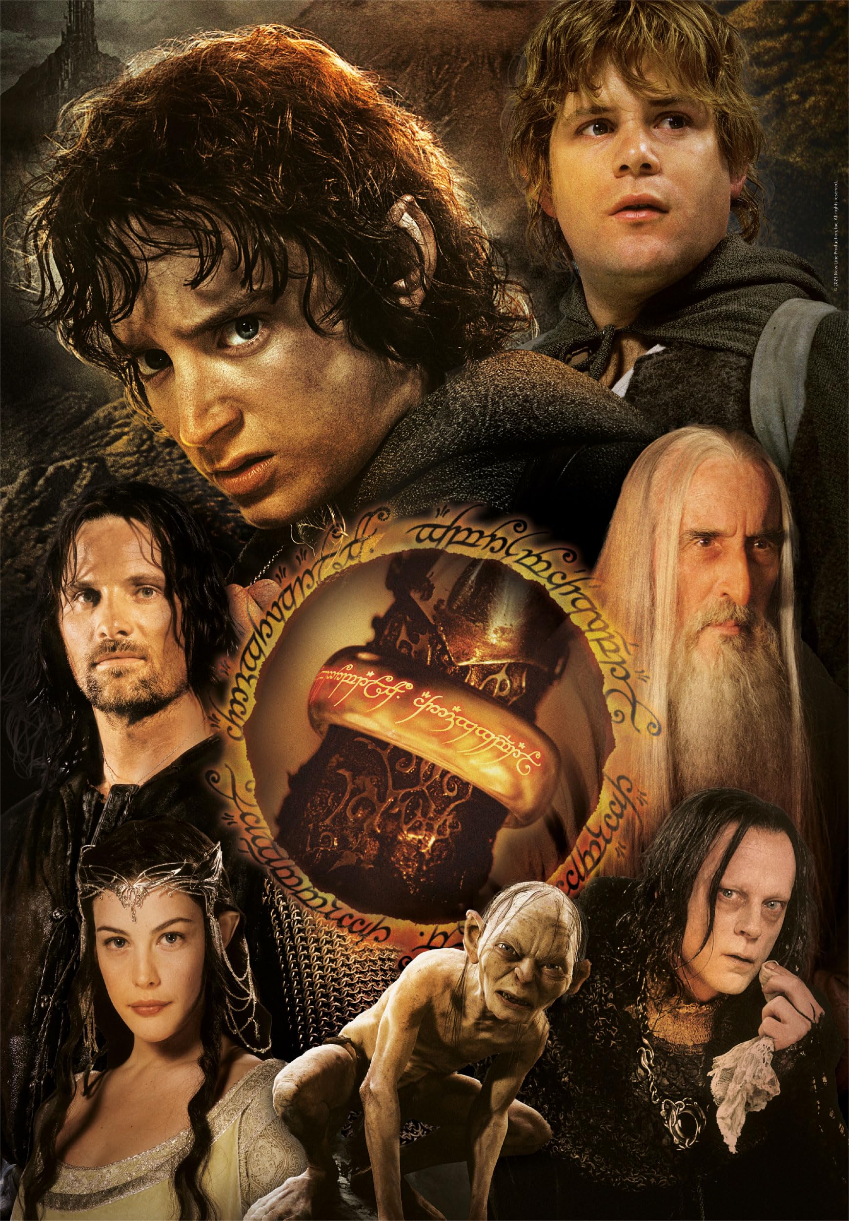 Clementoni Lord of The Rings - 1000 Pieces, Poster Included, Famous Movies Puzzle, Fun for Adults Made in Italy, 39907, Multicolor - Image 2