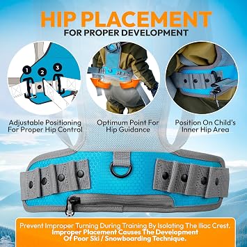 Sklon Ski and Snowboard Harness Trainer for Kids - Training Leash Teach Your Child the Fundamentals of Skiing | Snowboarding