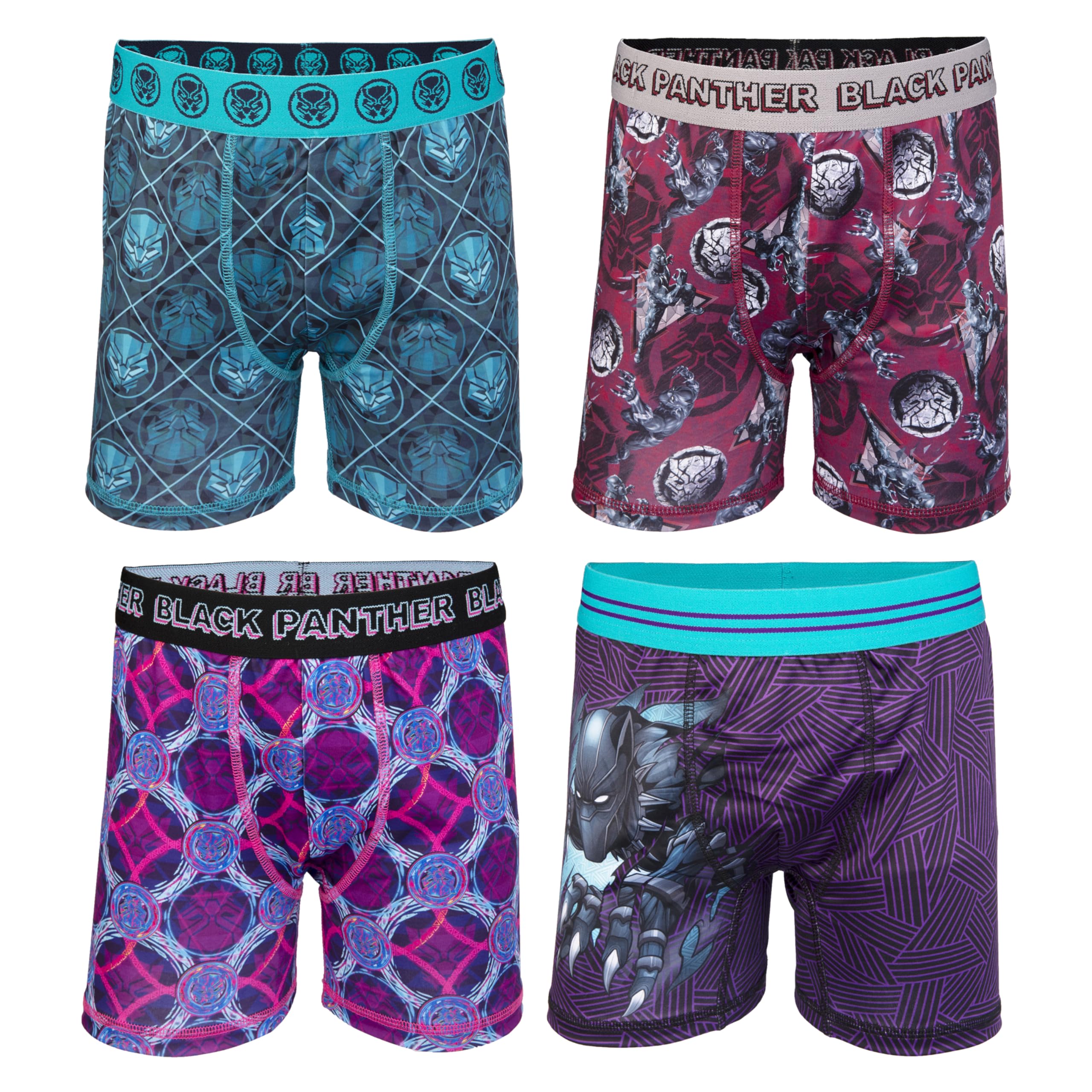 Marvel Boys Black Panther Athletic Boxer Briefs Underwear Available in Sizes 6 8 10