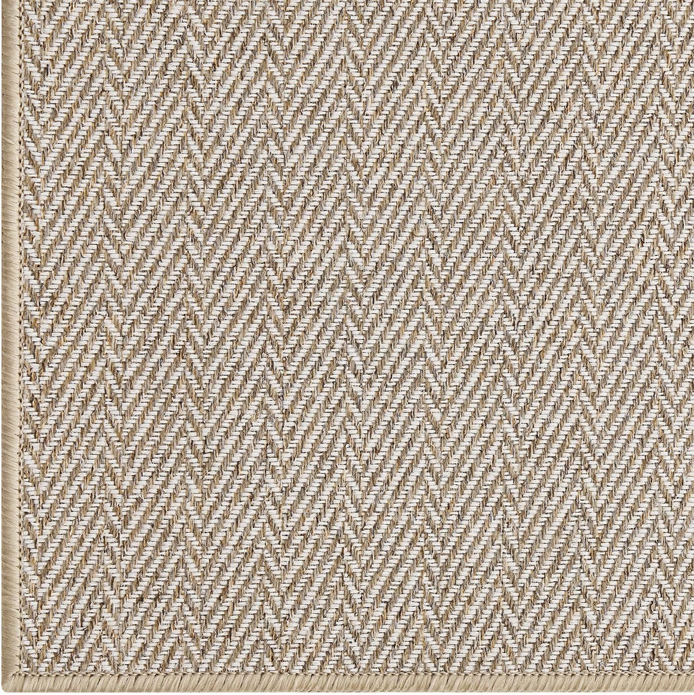 LUMI Ultra Thin Indoor Door Mat for Entrance 17"x30", Non Slip Entryway Mat, Low Profile Doormat, Unique Herringbone Design Carpet for Inside, Patio, Porch, Beige - Image 8