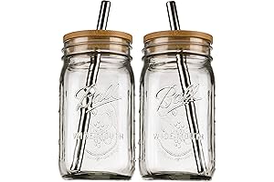 Reusable Capsule Classic Boba Bubble Tea Smoothie Cups - 2 Glass Wide...