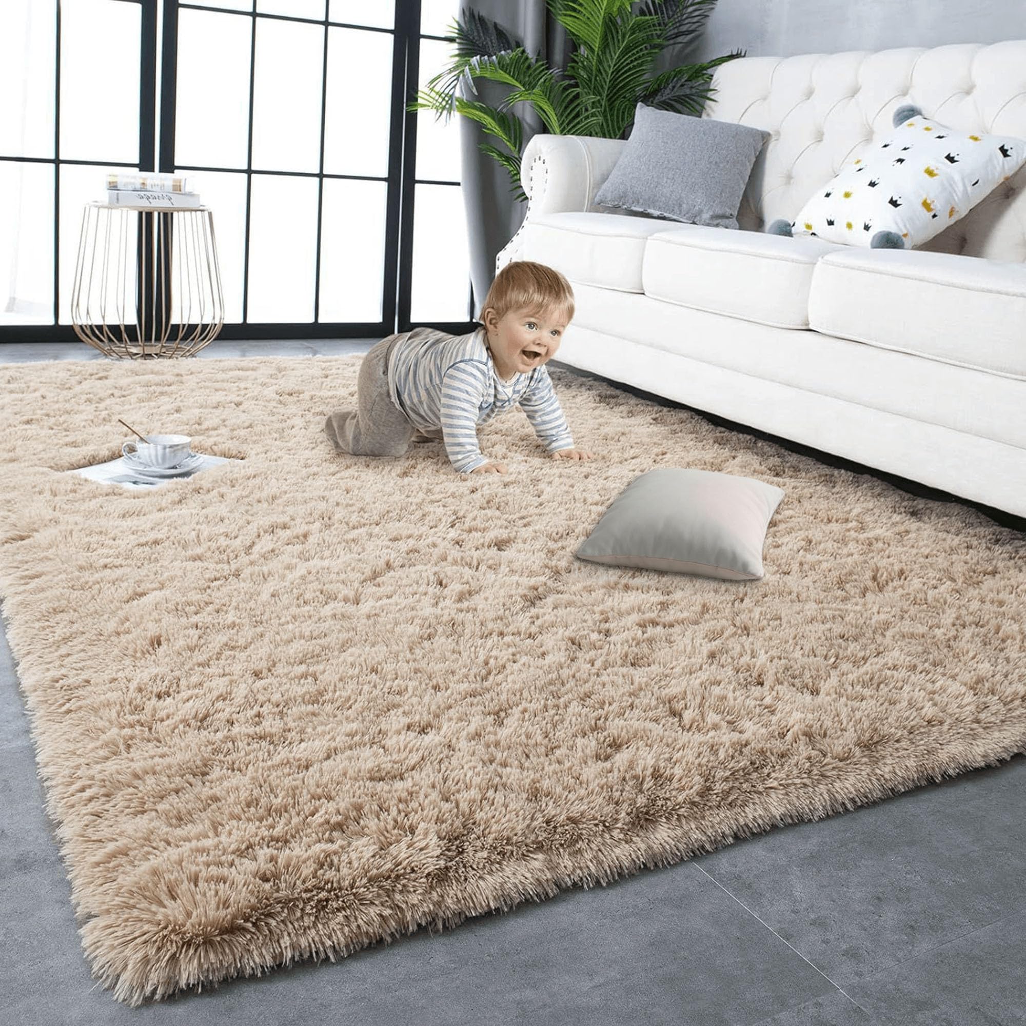 Tapis de salon 190x230 cm évitez les glissades avec cette moquette