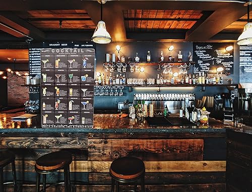 Miniatura 5 de Cartel de metal retro vintage para menú de cóctel, arte de pared de Pub Bar 12 x 8 pulgadas (coctel)