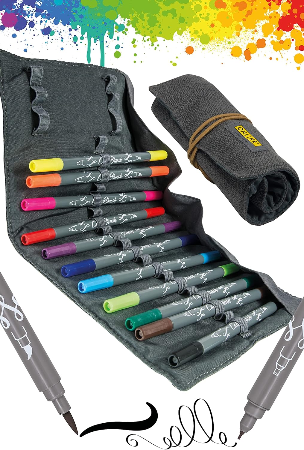 ONLINE Calli.Brush Handlettering BrushPens Set of 11 brush pens