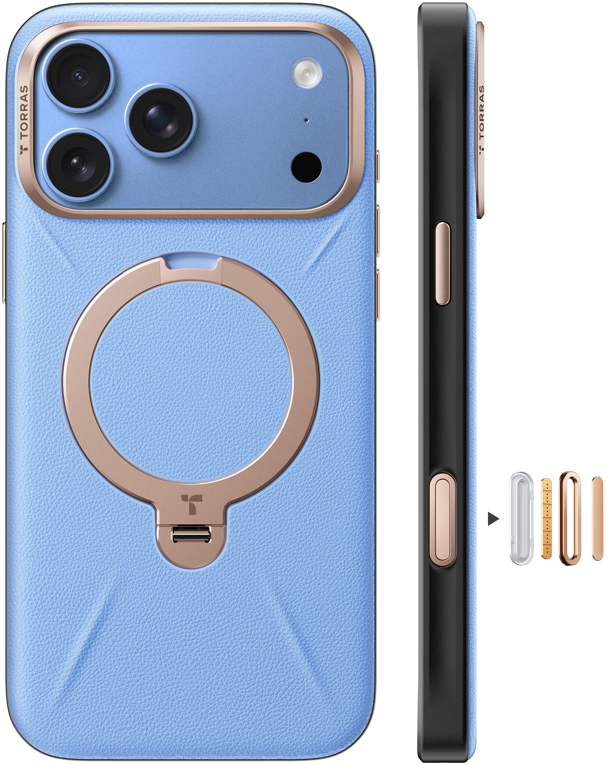 Photo 1 of TORRAS Q3 VegSkin Case for iPhone 18 Pro with Magnetic Stand