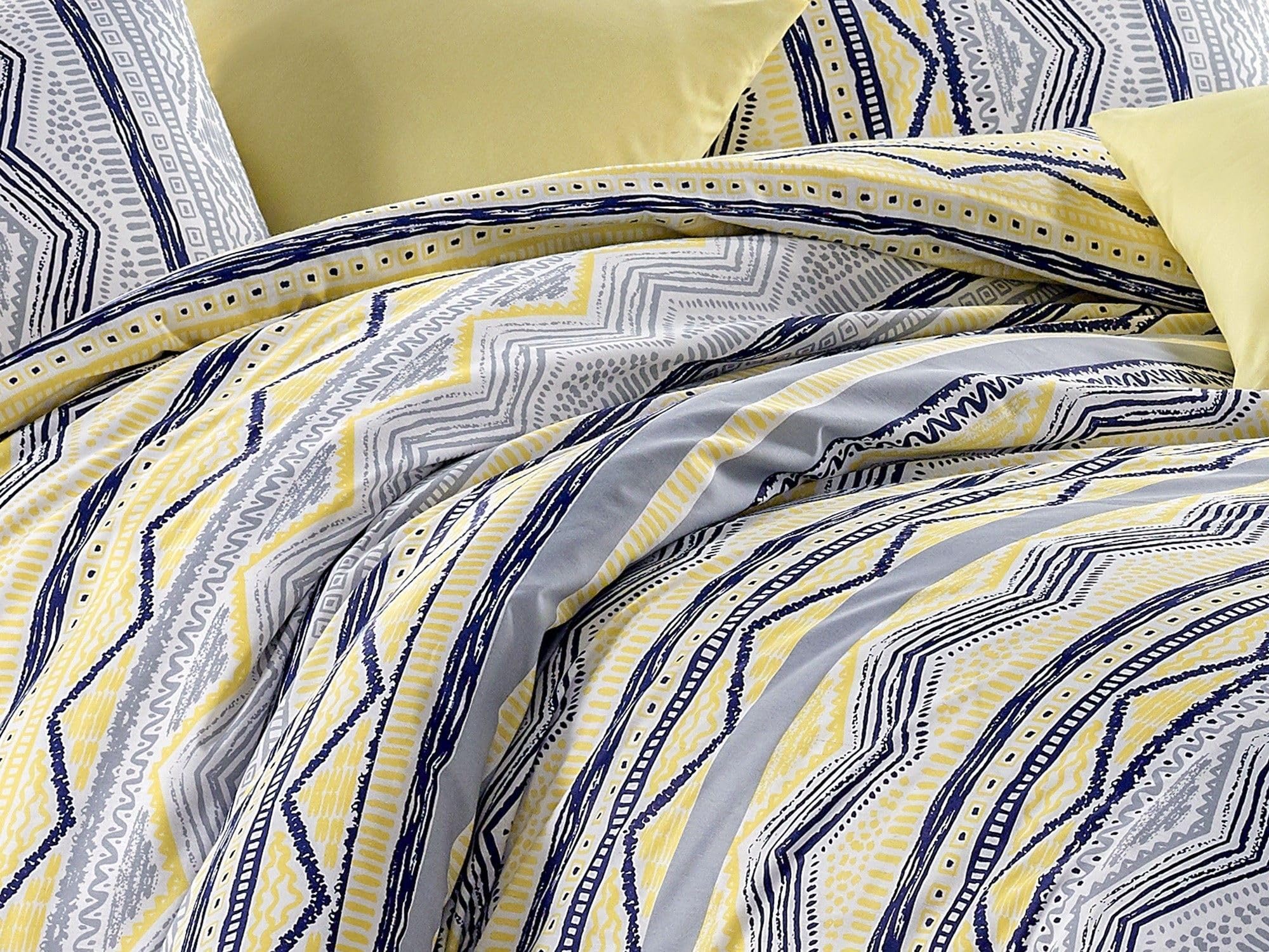 Marlie Yellow Duvet Cover 240 x 260 cm, Super-Kingsize (extragroß) - Image 3