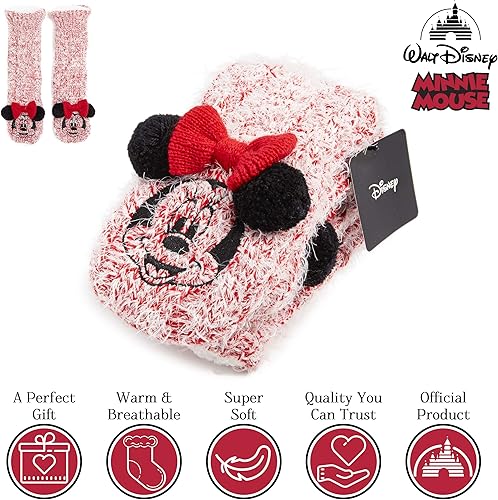 Miniatura 3 de Disney Women's Slippers Socks Fluffy Slipper Socks