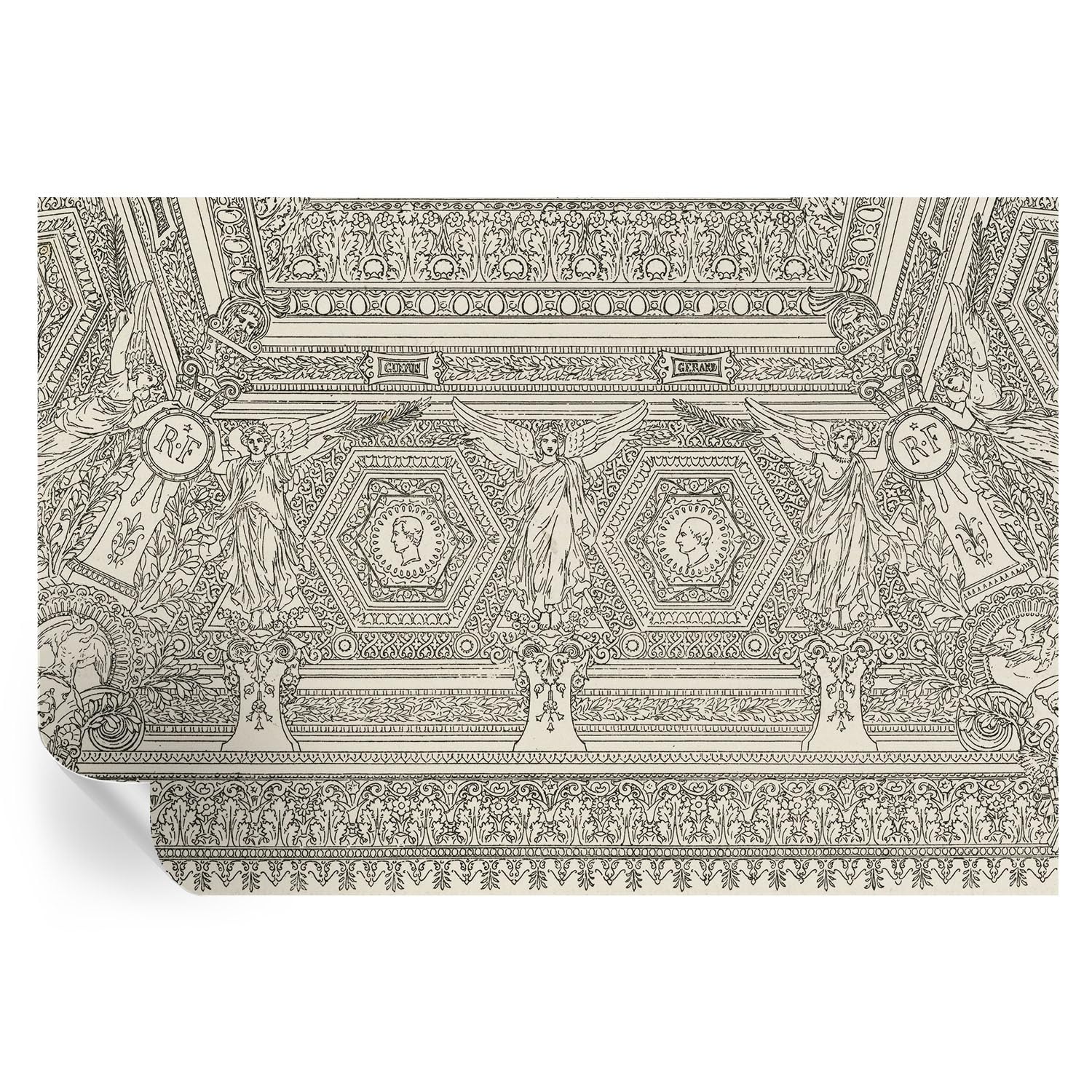 Cubiertas de pared con estampados clásicos para crear una oficina elegante