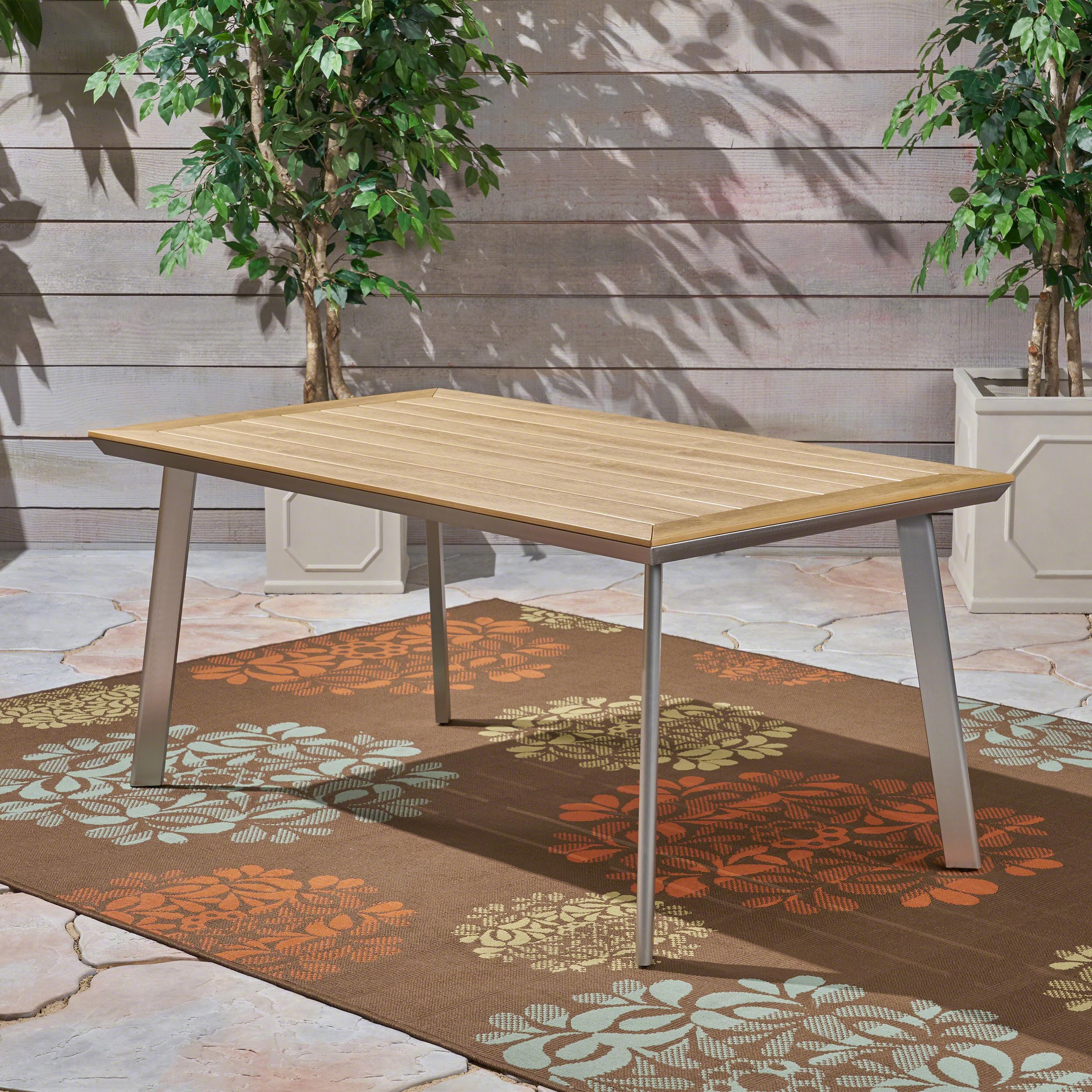 GOWE LEEDS Dining Table with Faux Wood TOP