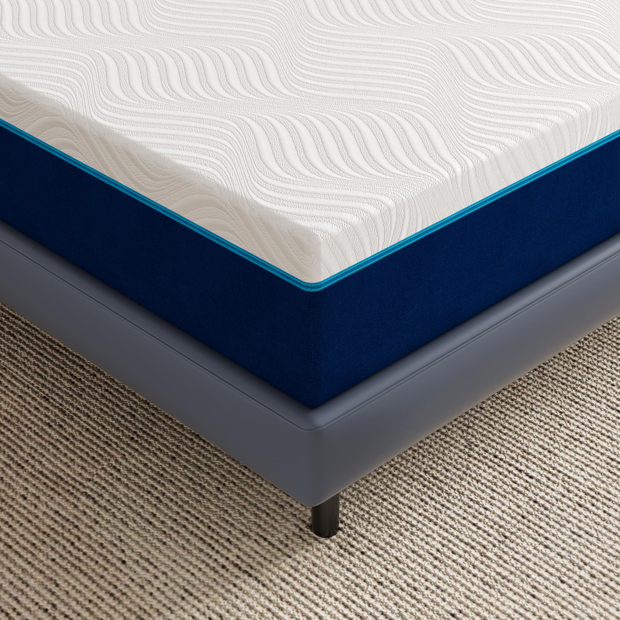 DEWINNER Matelas 160x200, 20cm Épaisseur, Mousse à Mémoire de Forme, Fermeté Moyenne, 7 Zones de Confort, Soutien Parfait, Réversible à Deux Faces,pour Chambre Adulte, Couple ou Appoint