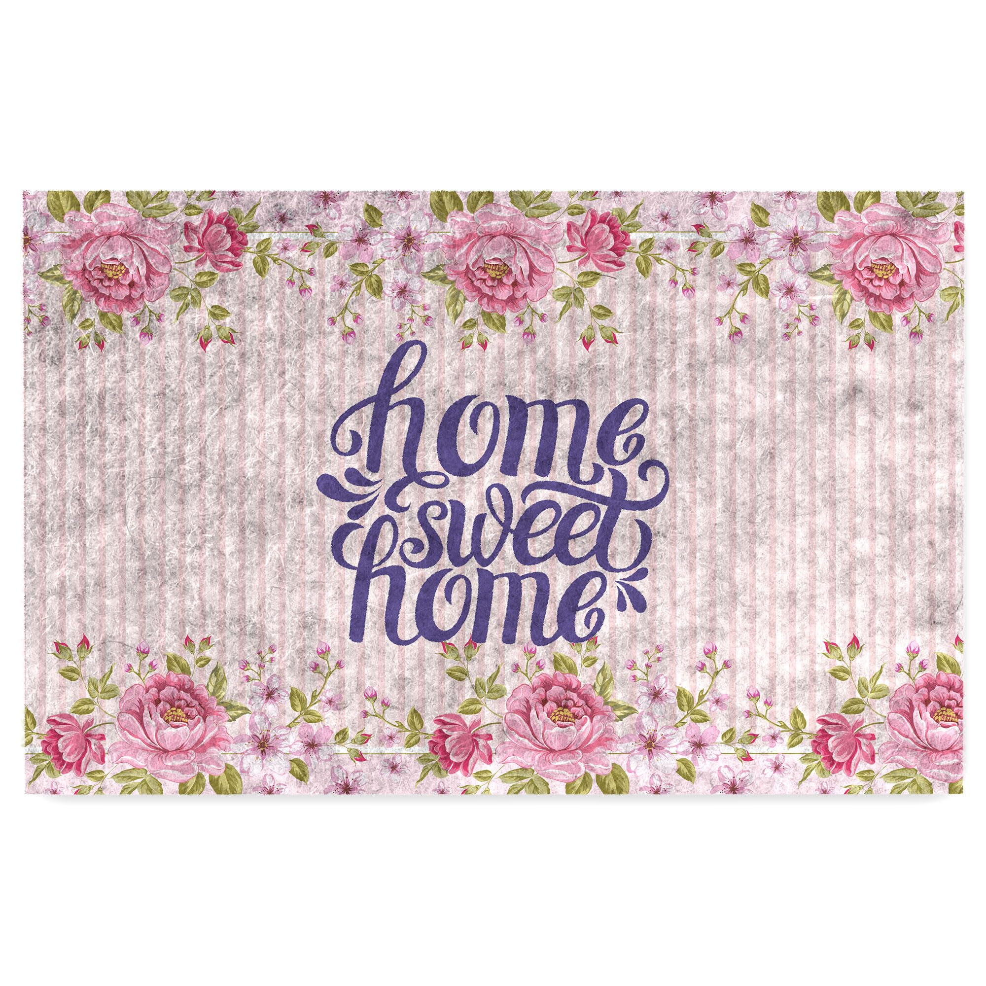 Monnhein Kapı Önü Paspası - Modern ve Şık Kapı Paspası | Ev, Ofis ve Dış Mekân Kullanımı İçin (Home Sweet Home) 45x65