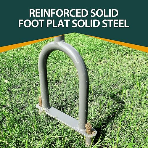 Miniatura 4 de Walensee Aireador de extracción de césped, tapón de césped manual para despachar césped, herramienta de aireación de núcleo aireador resistente para