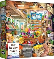 Vista 8 de RoseArt - My Happy Place - Neighborhood Cafe - Rompecabezas de 750 piezas para adultos