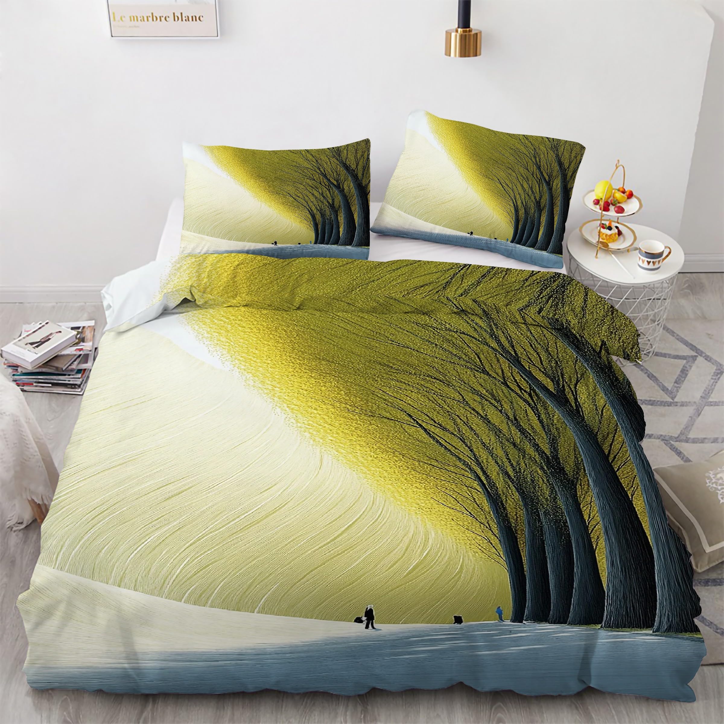 Housse couette en microfibre 240 x 260 hypoallergénique et facile à repasser