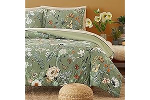 7-Piece CASAAGUSTO Green Queen Size Nature Comforter Set