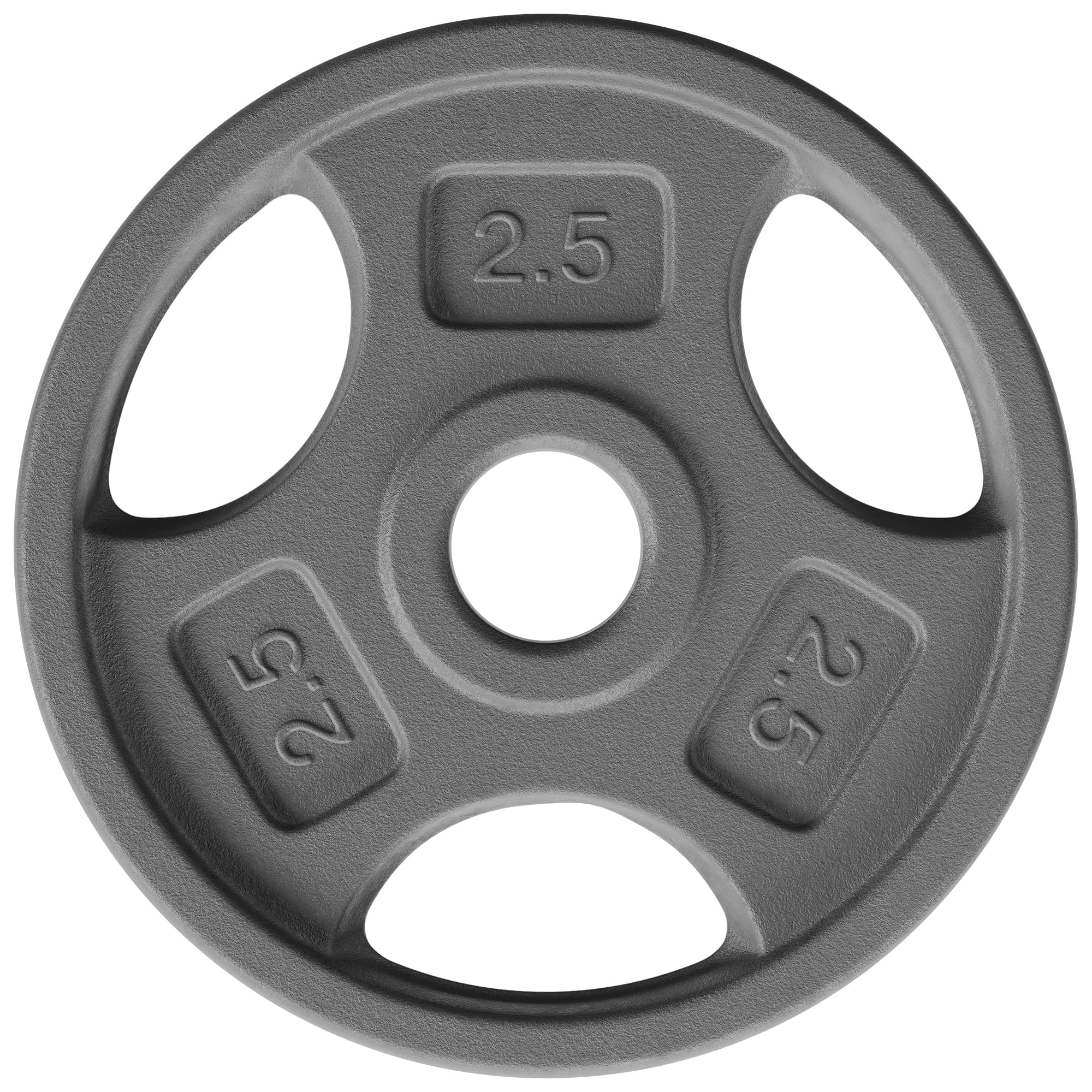 Yes4All Standard 1-Inch Grip Weight Plates, Cast Iron with Multiple Sizes from 2.5 lb to 35 lb for Strength Training, Weightlifting & Muscle Toning