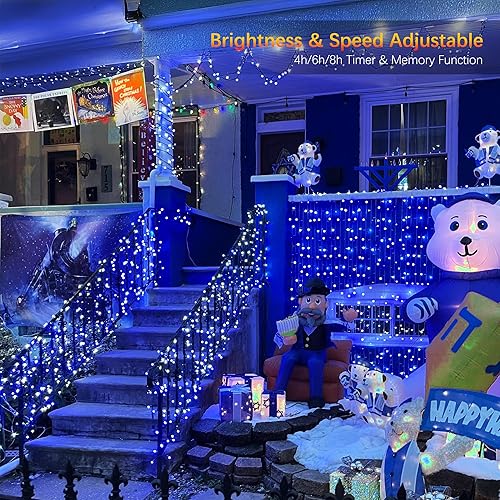 Miniatura 6 de Brizled Luces de Navidad que cambian de color, 65 pies, 198 luces LED de Navidad con control remoto, luz RGB para árbol de Navidad para interiores y