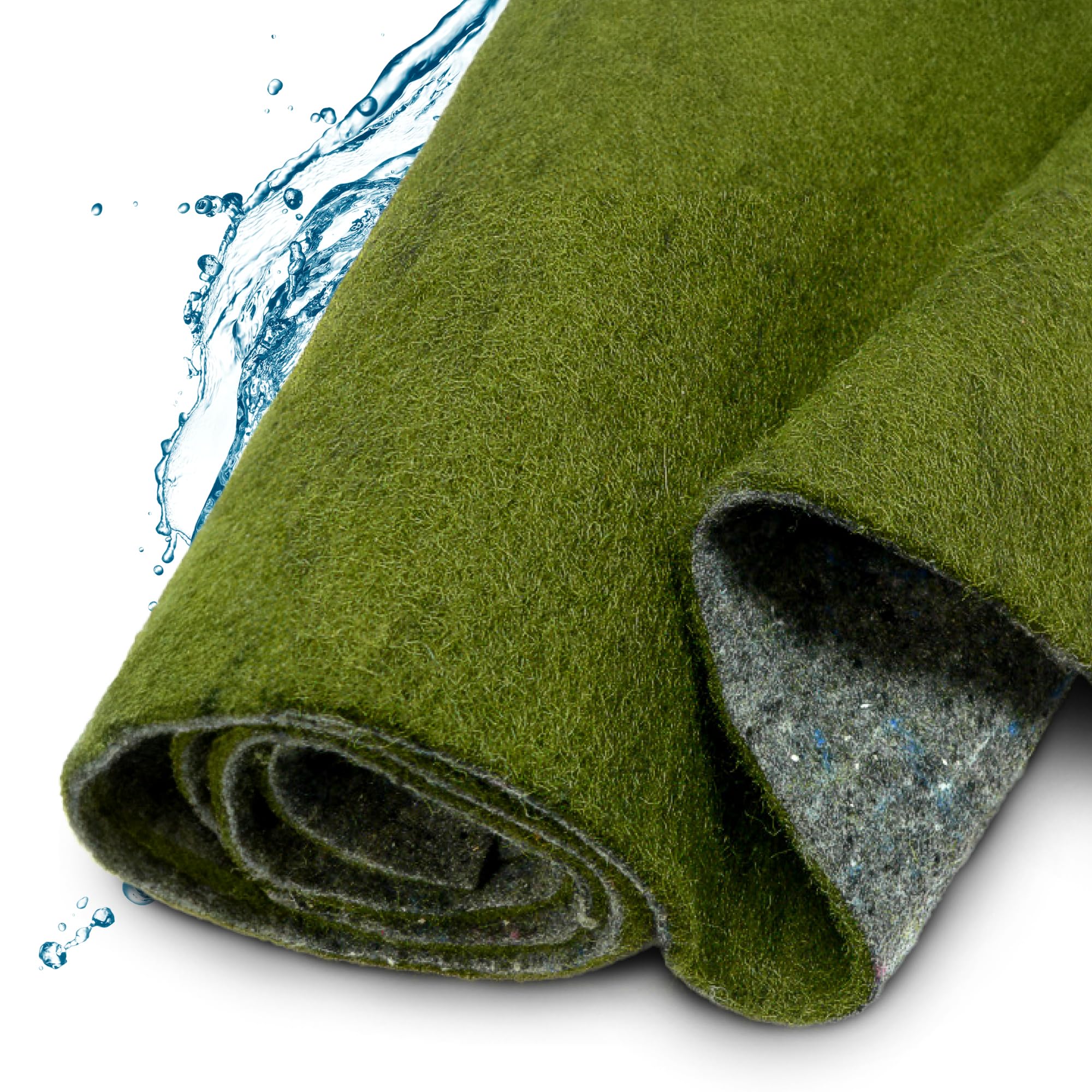 TeichVision Ufermatte grün 8 mm Böschungsmatte Teich 1,20 m x 14 m