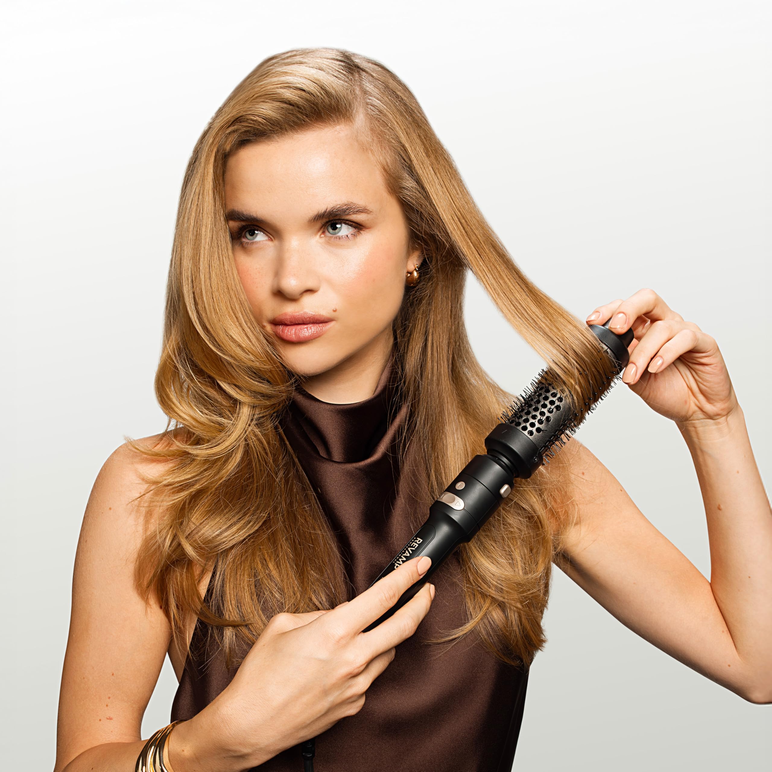 REVAMP Multistyler Revolve Arricciacapelli Automatico 3 in 1 - Rotante | Spazzola 38 mm, Cono 32 e 19 mm, Onde Morbide, Ricci Elastici, Volume, Styling Versatile