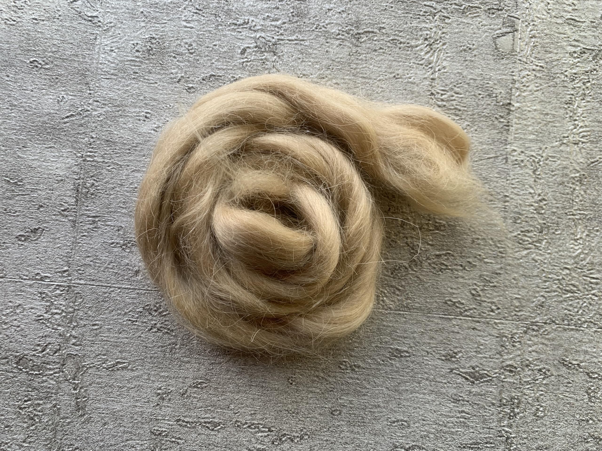 Heidifeathers Blond Heidifeathers® Mohair And Wool Blend - Needle Felting Fur, Reborn Rooting, Doll Hair (Blond)