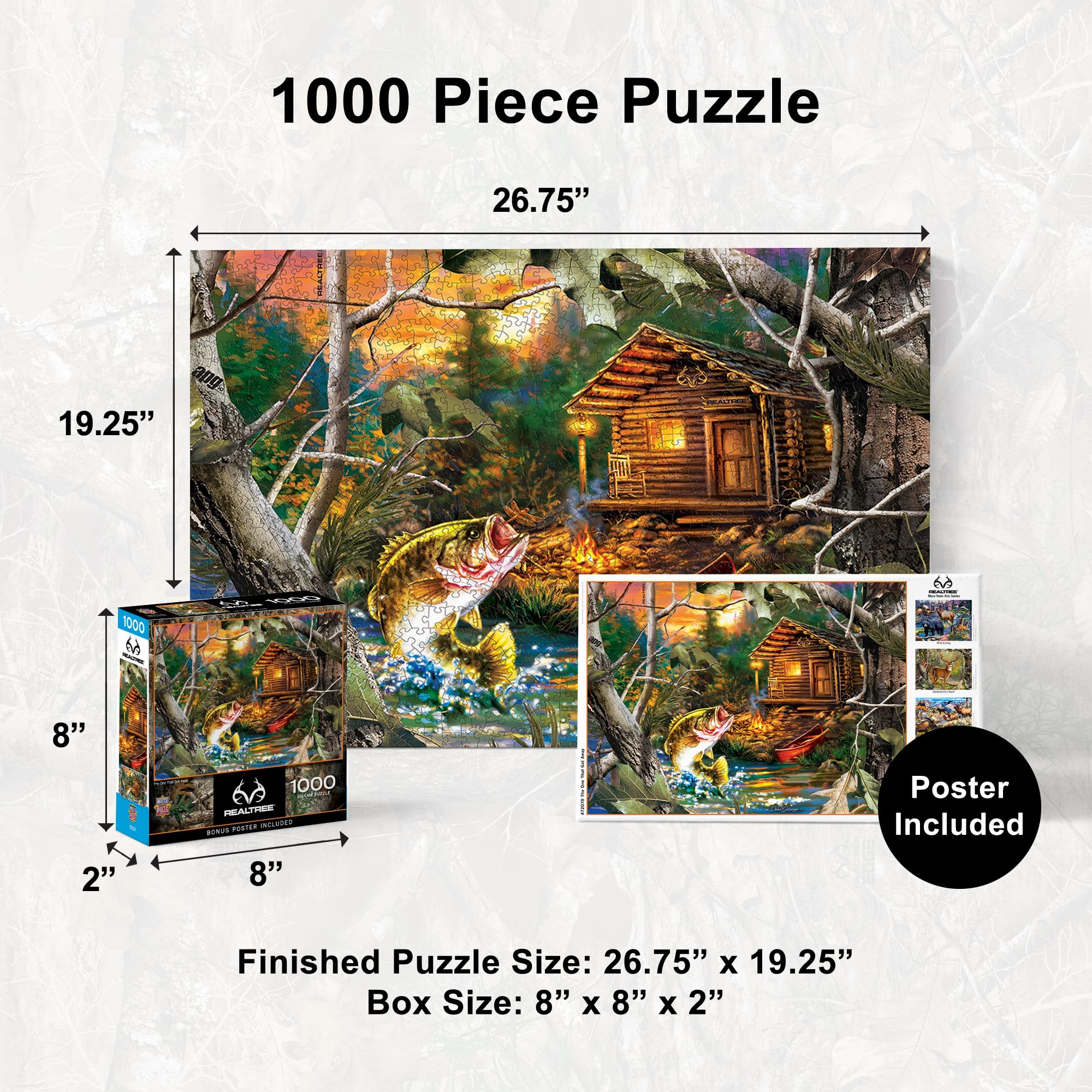 Masterpieces Puzzle 1000 elementów dla dorosłych, rodziny lub dzieci - te, które uciekły - 40 x 66,75 cm - rodzinna amerykańska firma logiczna