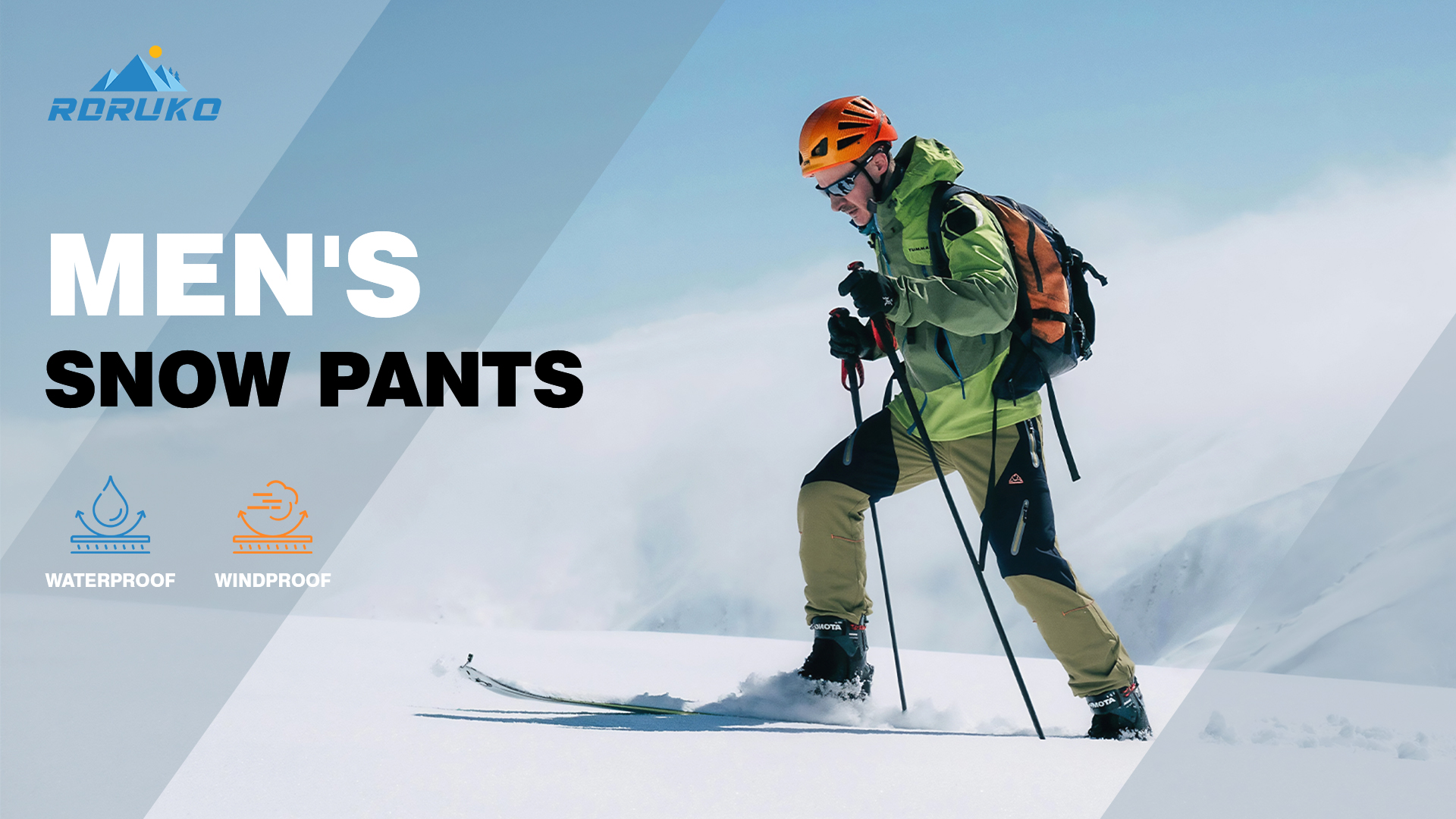 Winter Men Casual Waterproof Thick Fleece Pants Hiking Camping Skiing Trousers - Foto 6