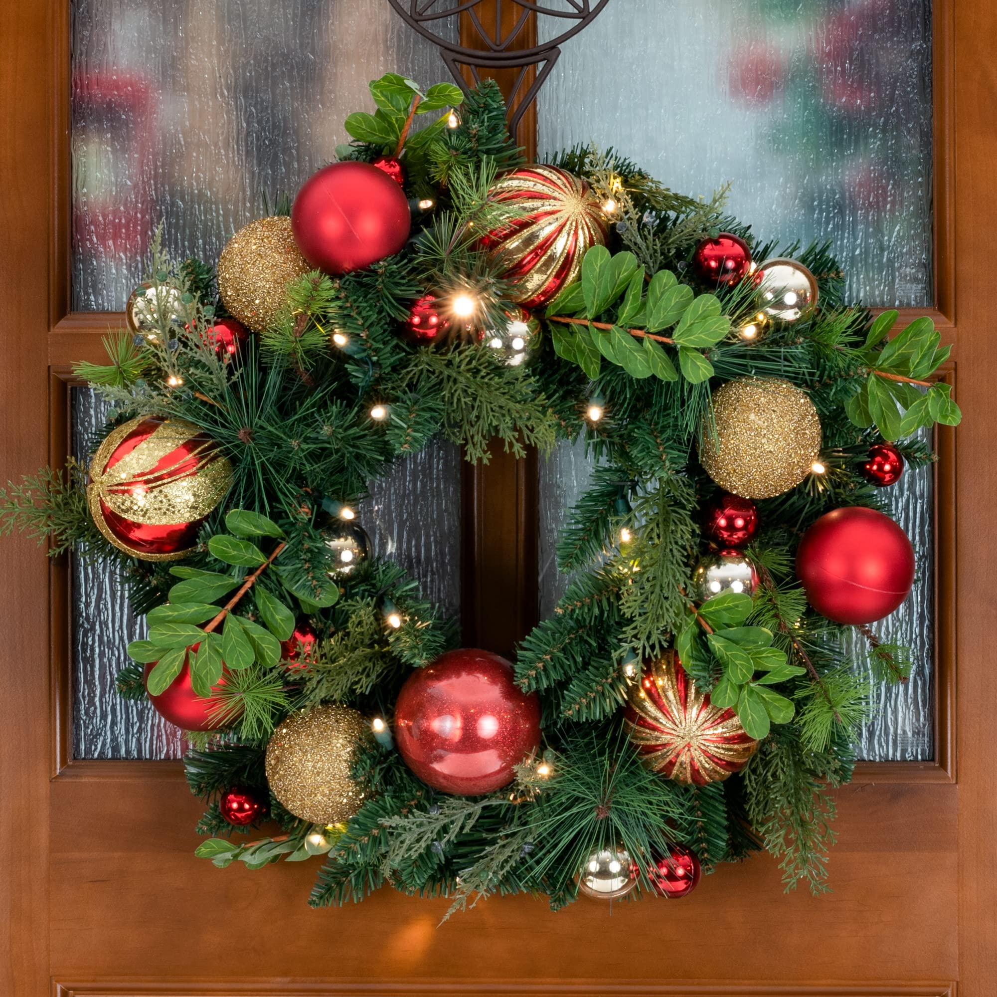 24.クリスマスリース Amazon.co.jp: [24インチ人工クリスマスリース] - クリスマス