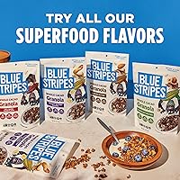 Vista 6 de Blue Stripes Granola de cacao entero con mantequilla de maní y plátano, 8 onzas