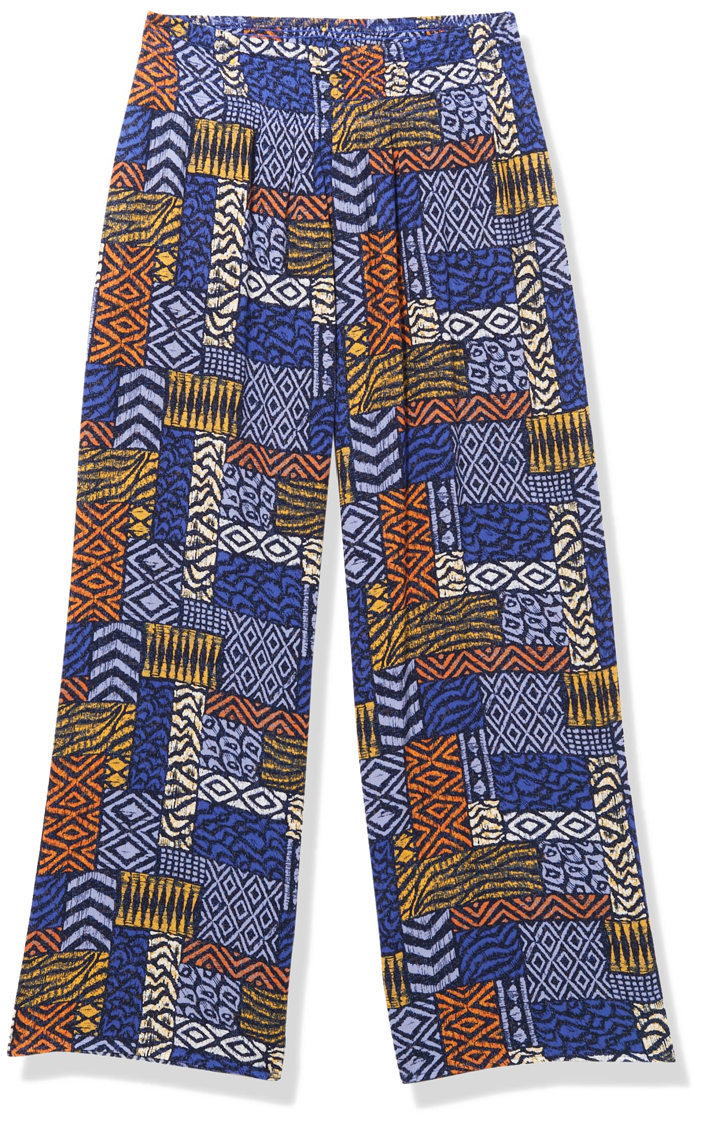 SLIM-SATION Womens Elastic Shirred Waist Pull on Wide Leg Pant