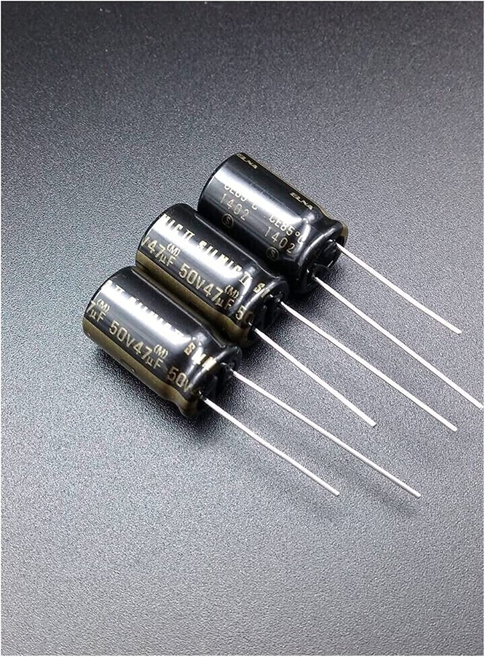 Kit de condensadores 10 uds/30 uds 47uF/50V condensadores electrolíticos de punto ERTEYIN