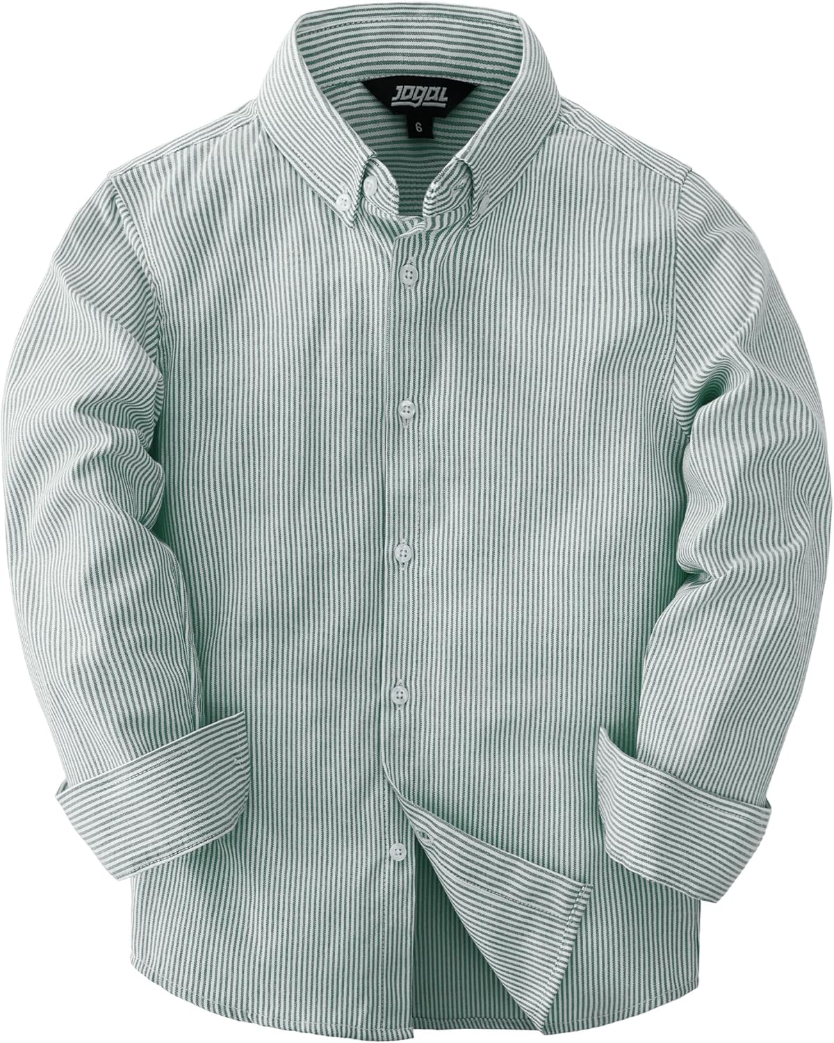 JOGAL Boys Long Sleeve Oxford Dress Shirts Casual Button Down Shirts Striped Tops for 6-14 Years JOGAL Boys Long Sleeve Oxford Dress Shirts Casual Button Down Shirts Striped Tops for 6-14 Years