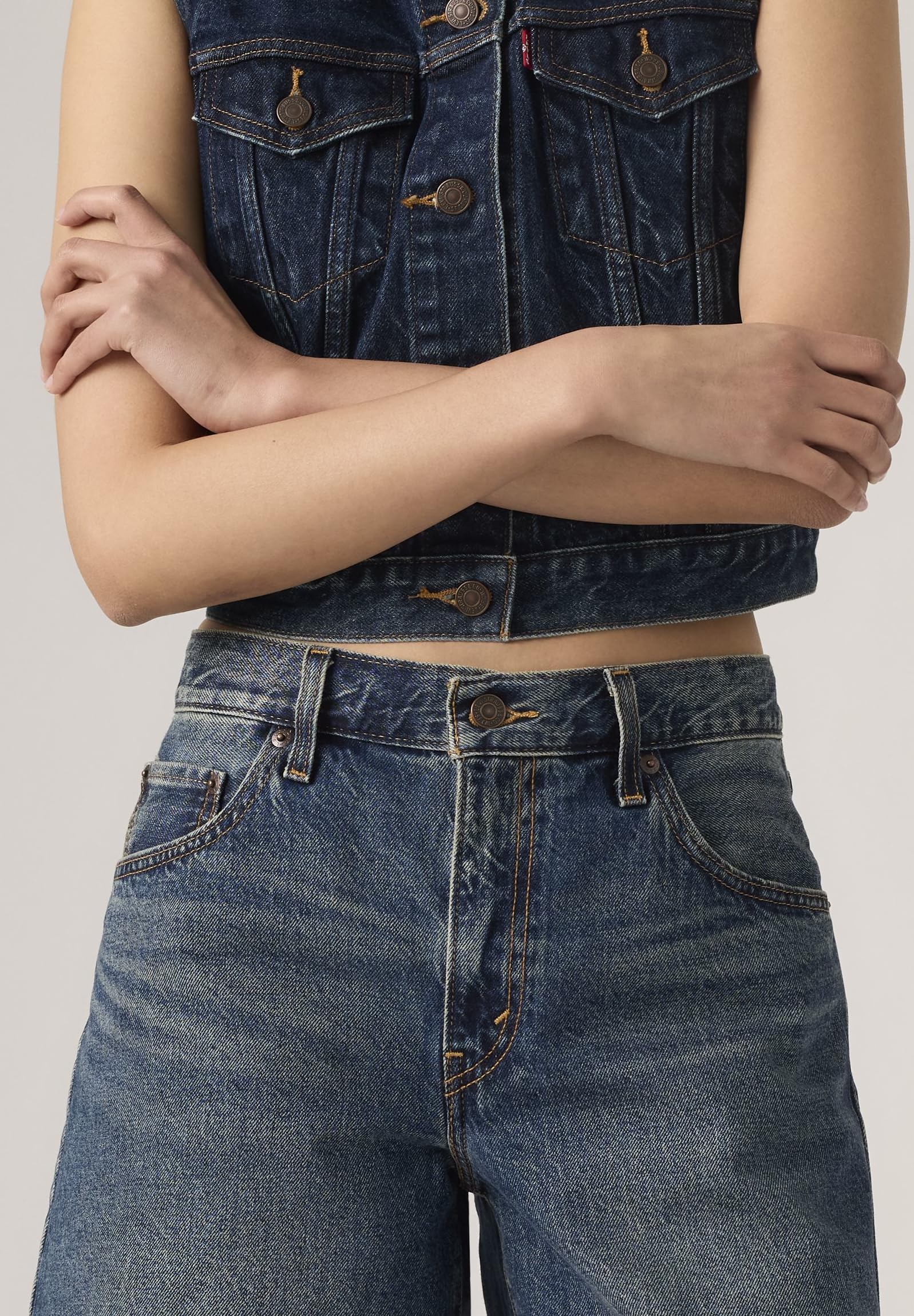 Levi's - Baggy Dad Jort, Pantaloncini in Denim Donna