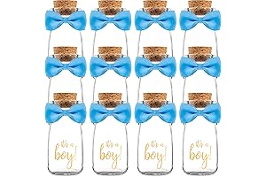 Adorable Vintage It's a Boy Baby Milk Glass Bottles