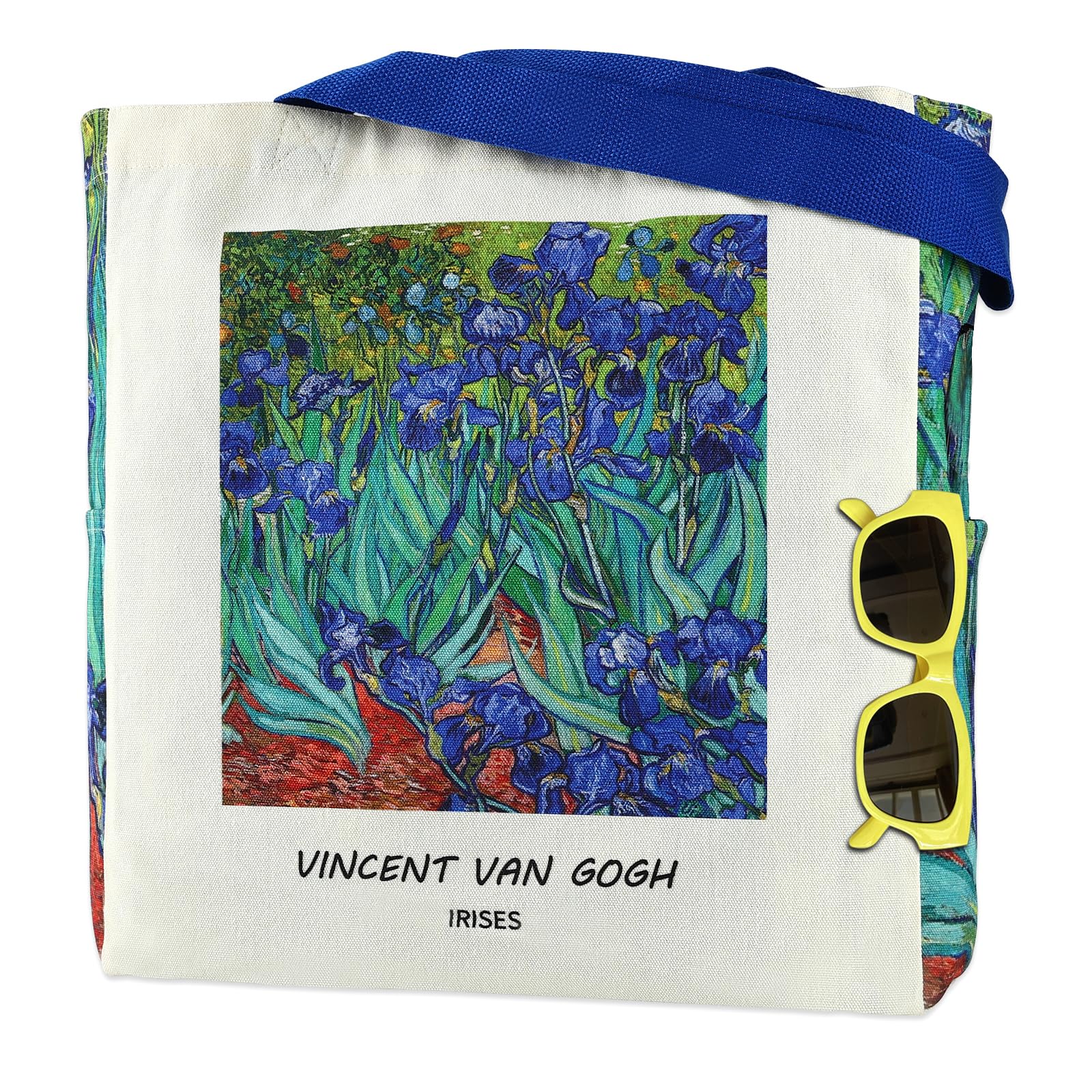 AUSVKAI Cute Canvas Tote Bag for Women, Reusable Designer Bags with Handles Pockets&Snaps for College Beach Everyday Grocery