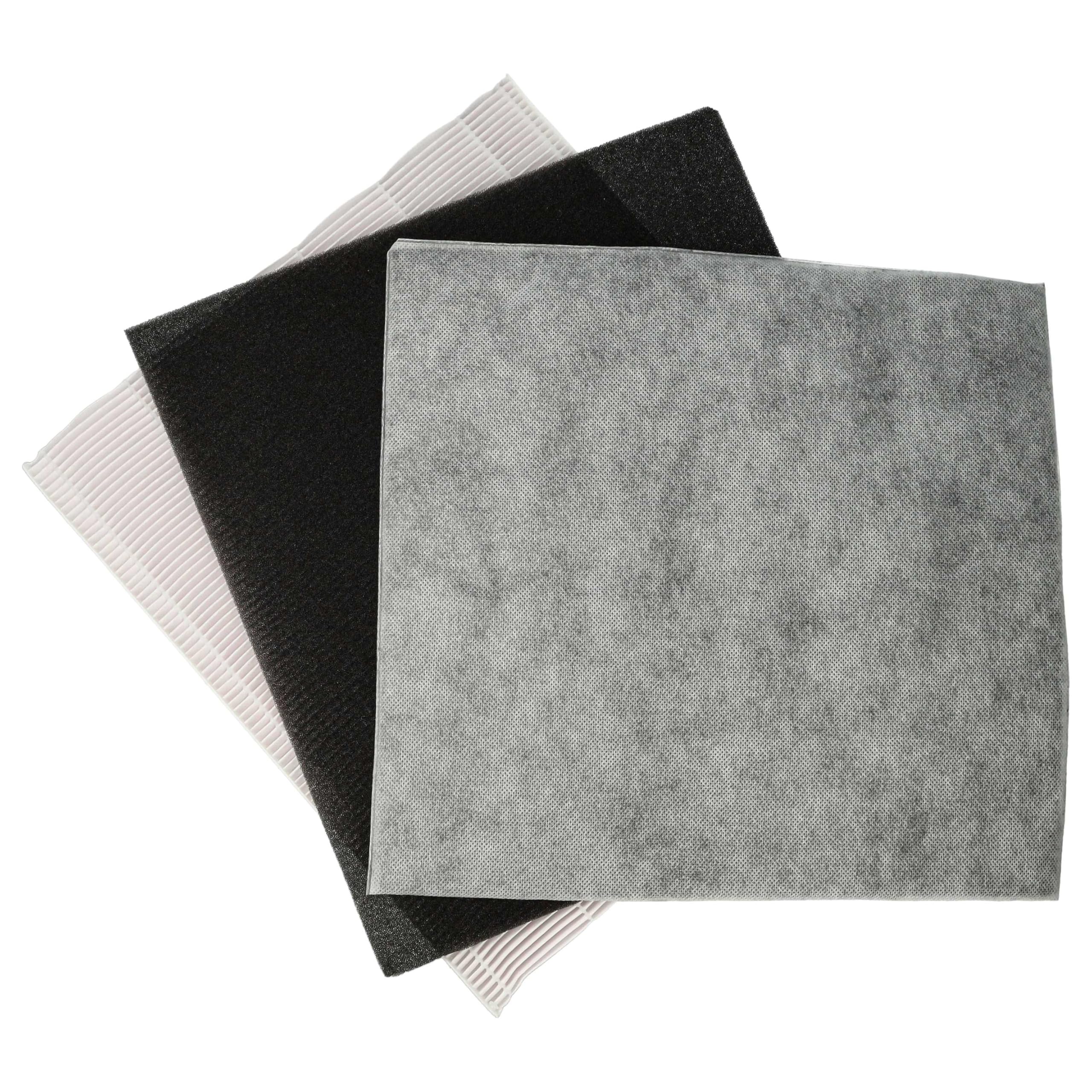 Vhbw 3 Pack Replacement Filters Compatible With DeLonghi Humidifiers DAP700, DAP700E, Air Filter, HEPA Filter, Activated Carbon Filter, Pre-Filter - View #3