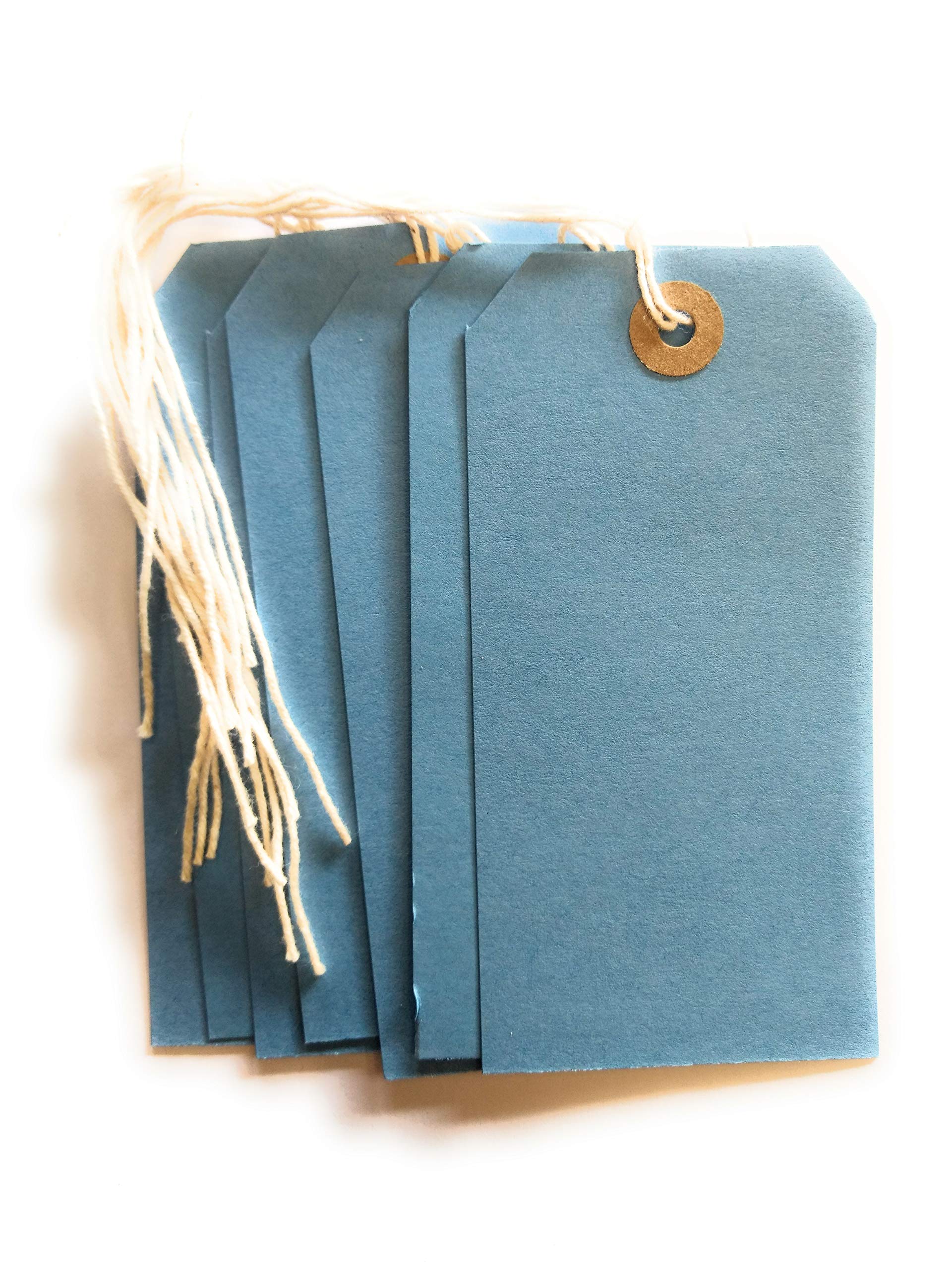 ARTH Manila Strung Tags Luggage Labels Blue Size 120X60MM Pack of 250