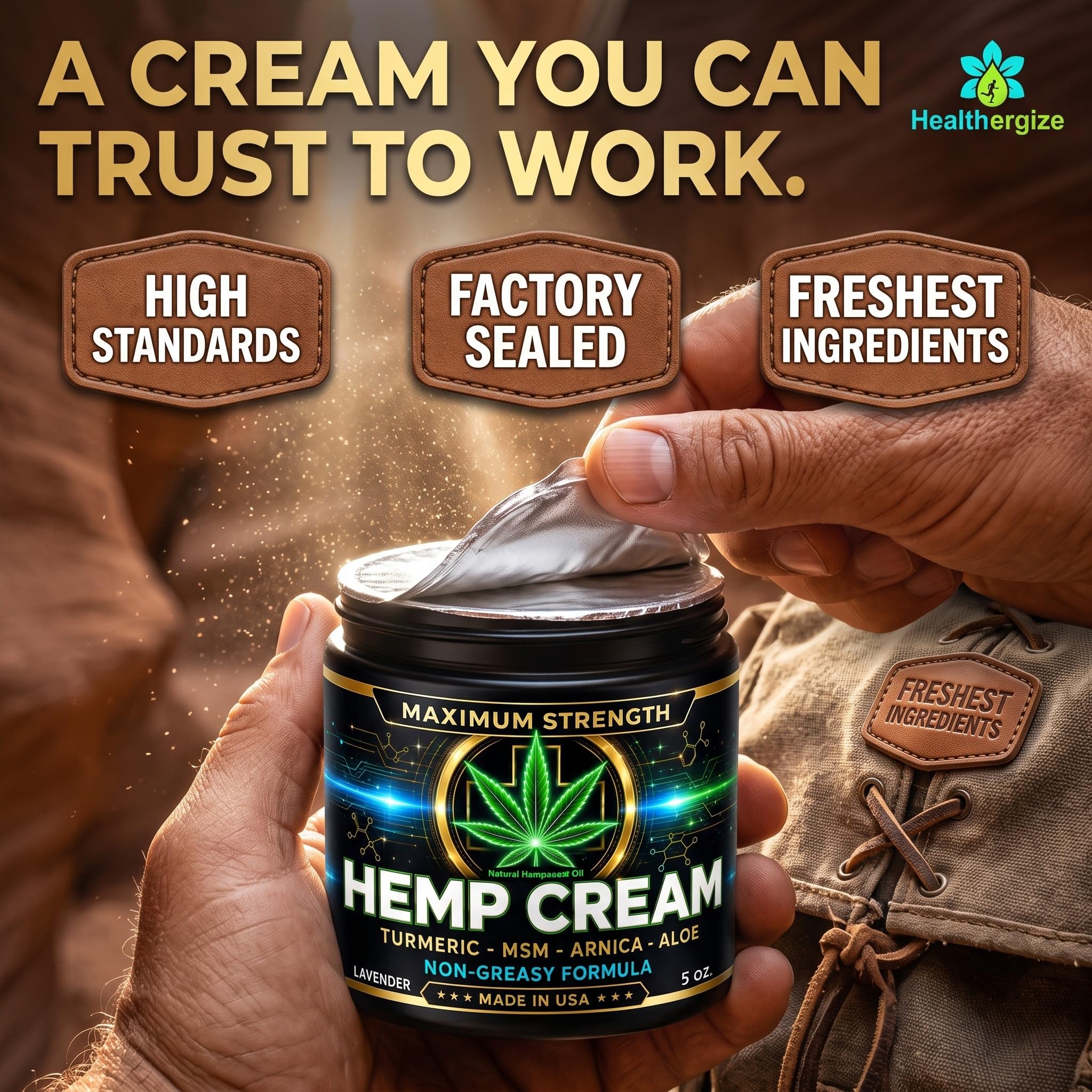 Hemp Cream Maximum Strength for Muscles & Joints with Hempseed Oil, 5 Oz — Amazon image 5