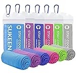 Sukkeen Cooling Towel(40x12) - Cold Towel for Neck & Head, Soft Breathable Chilly Towel for Yoga, Golf, Gym, Camping, Running, Workout & More Activities