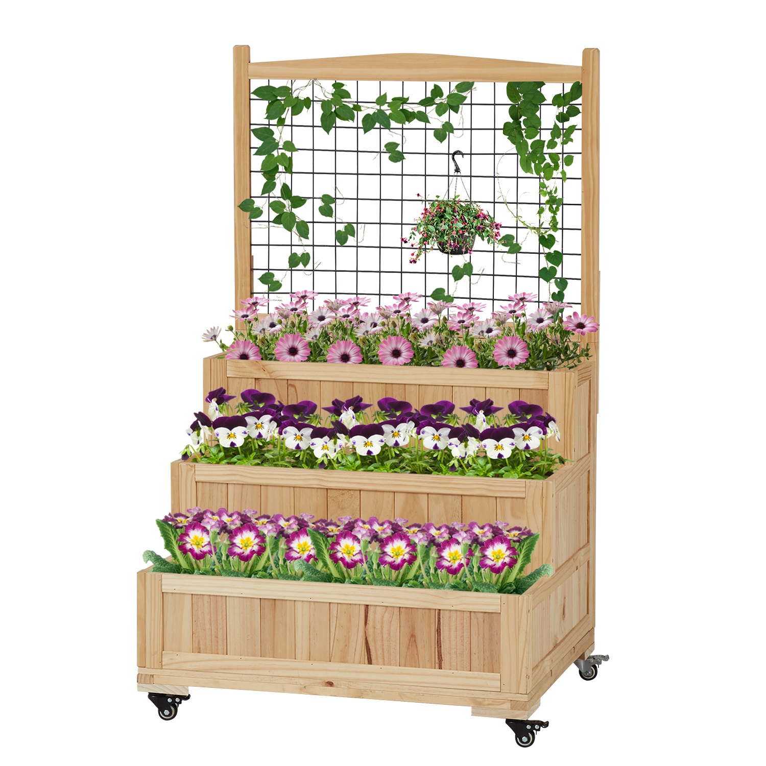 Buy Kinsuite 3Tiers Raised Garden Bed Vegetables Growing Box