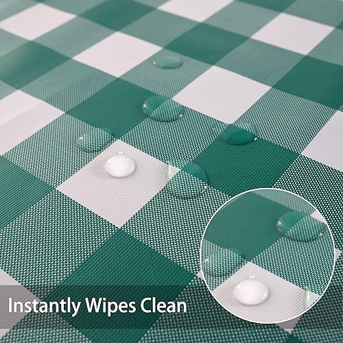 Miniatura 2 de Obstal - Mantel de PVC a prueba de aceite, a prueba de derrames, impermeable, para uso en interiores y exteriores