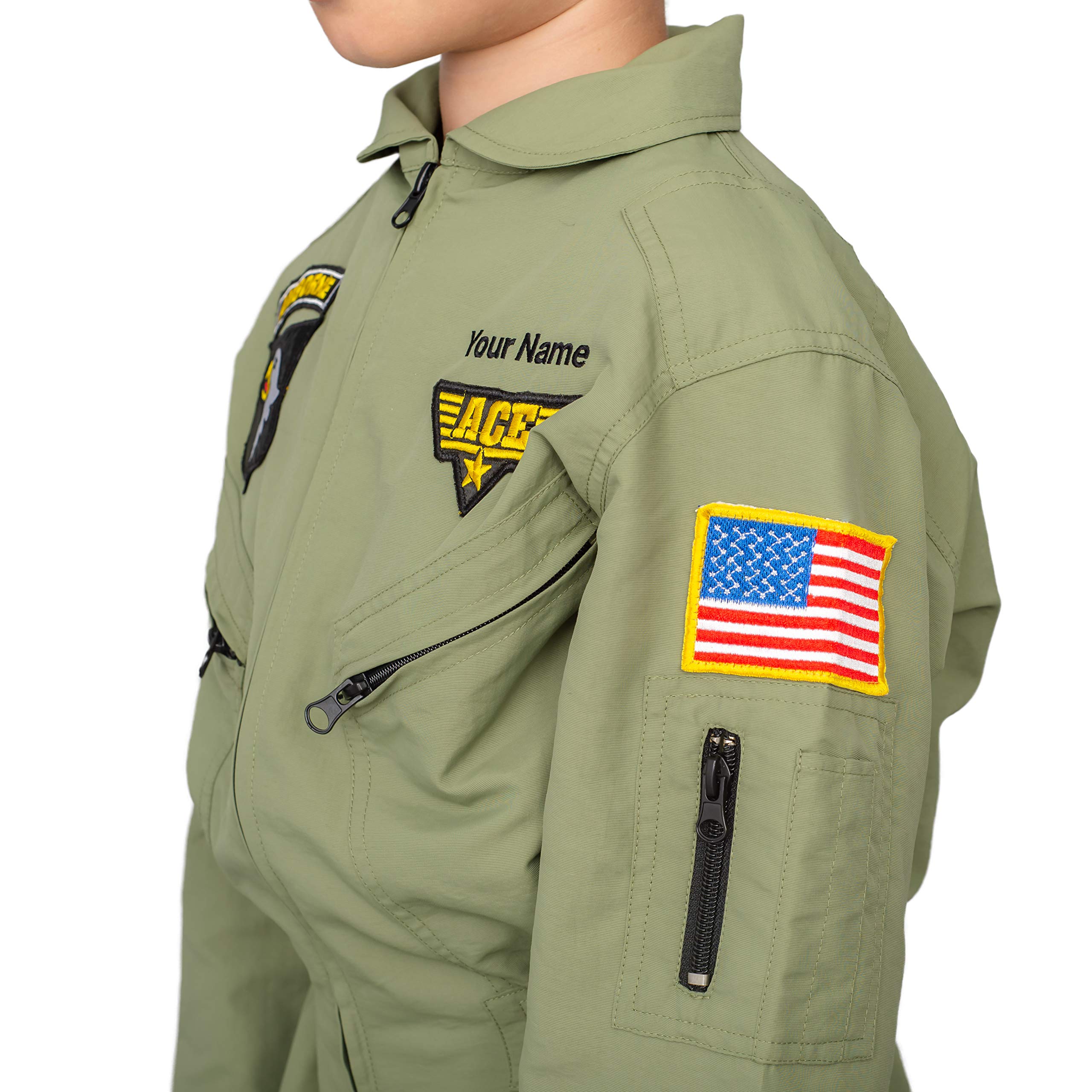 Air Force Pilot Child Halloween Costume Jumpsuit Set product thumbnail 5
