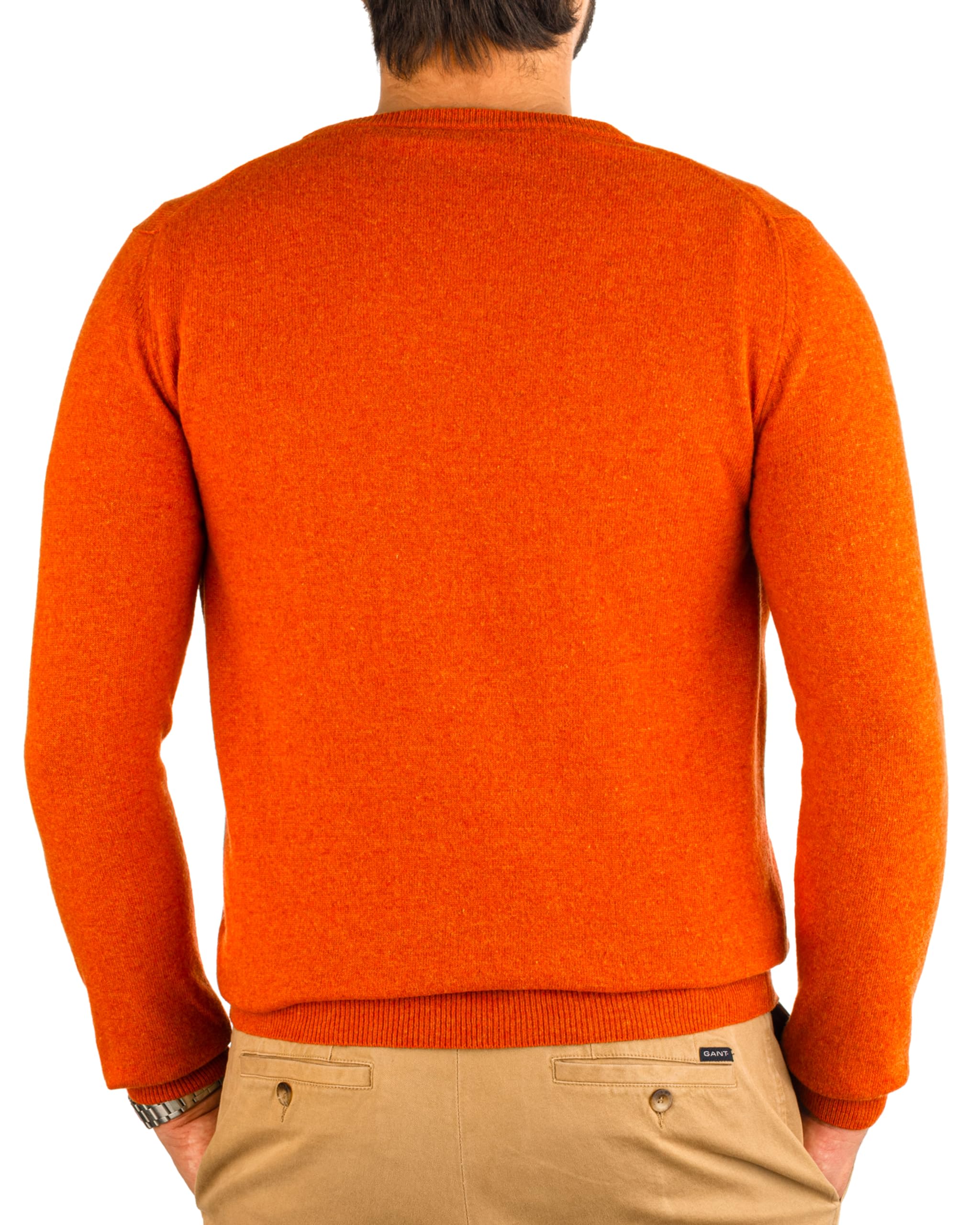 Maglione Uomo Collo a V Pullover Invernale Manica Lunga Morbido e Caldo in 5% Cashmere Blend 25% Lana, 30% Viscosa e 40% Poliamide