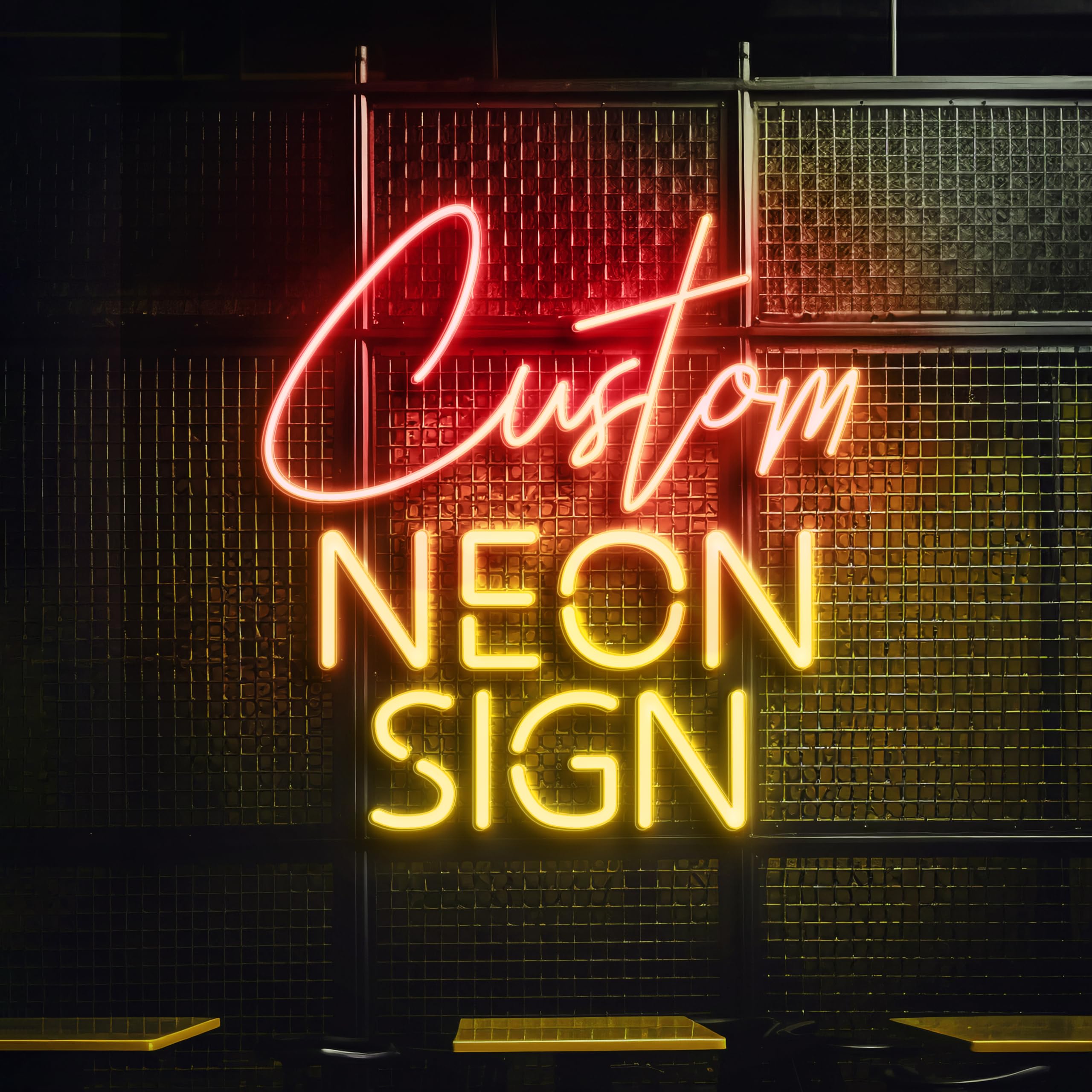 ???????????????? ???????????? ???????????????????????????? Custom Neon Sign - Wall Decor LED Neon Sign Personalized for business, Streamers, Bedroom Decor Neon Signs, Letter Neon Signs for Birthday, Anniversary, & Occasions