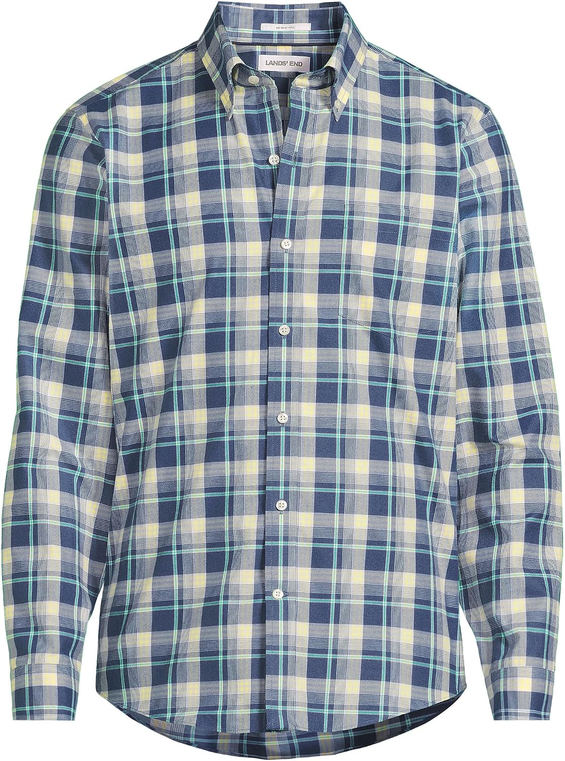 Lands' End Men's Traditional Fit No Iron Twill Shirt