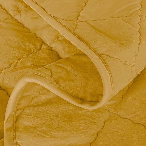 Miniatura 8 de BEDSUM Edredón 100% de microfibra cepillada para niños pequeños, ultrasuave, ligero y cálido, transpirable, manta acolchada para cuna, para