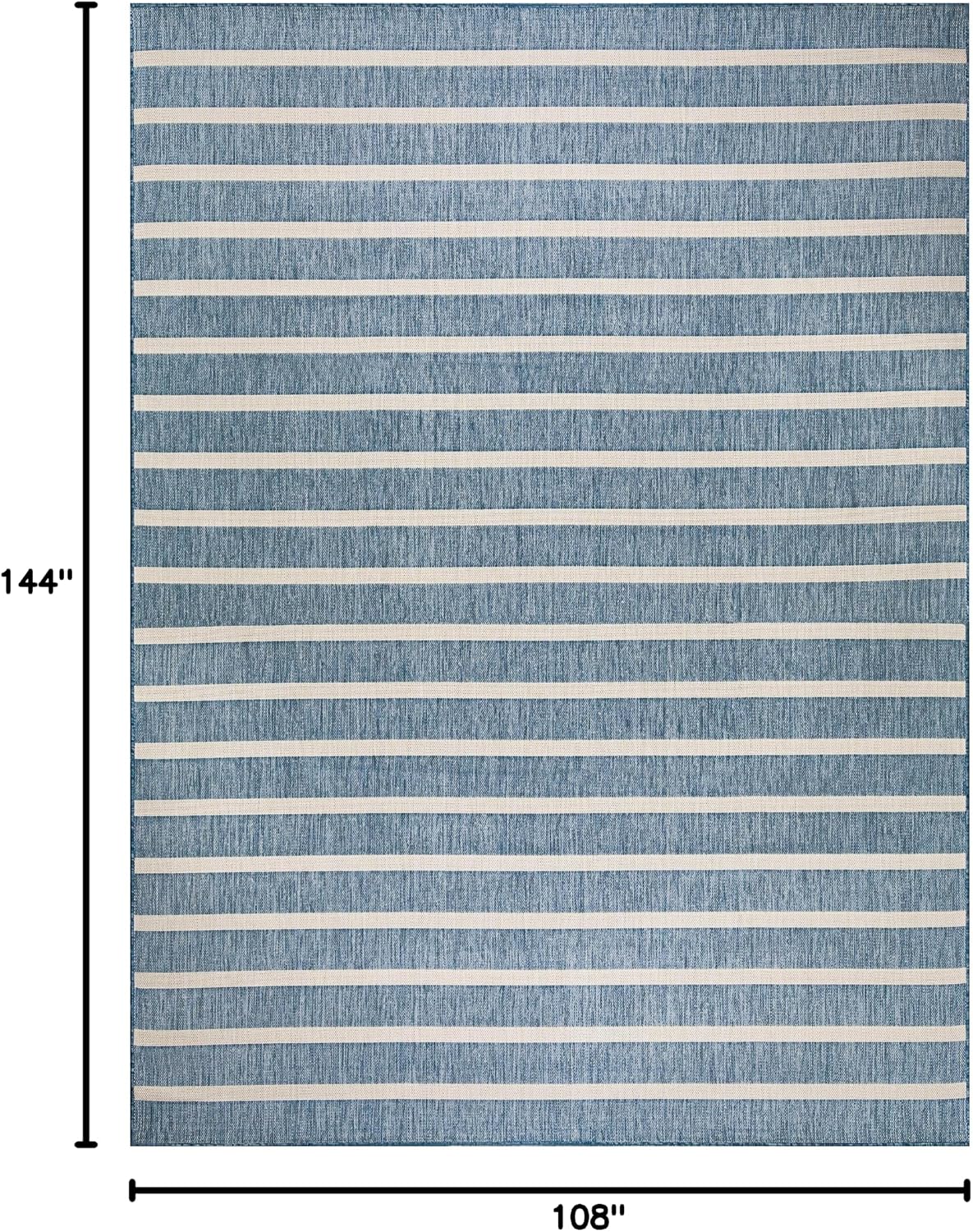Nourison Home Positano Navy Ivory 9' x 12' Area Rug - Easy Clean, Non Shedding, Bed Room, Living Room, Dining Room, Kitchen (9' x 12')