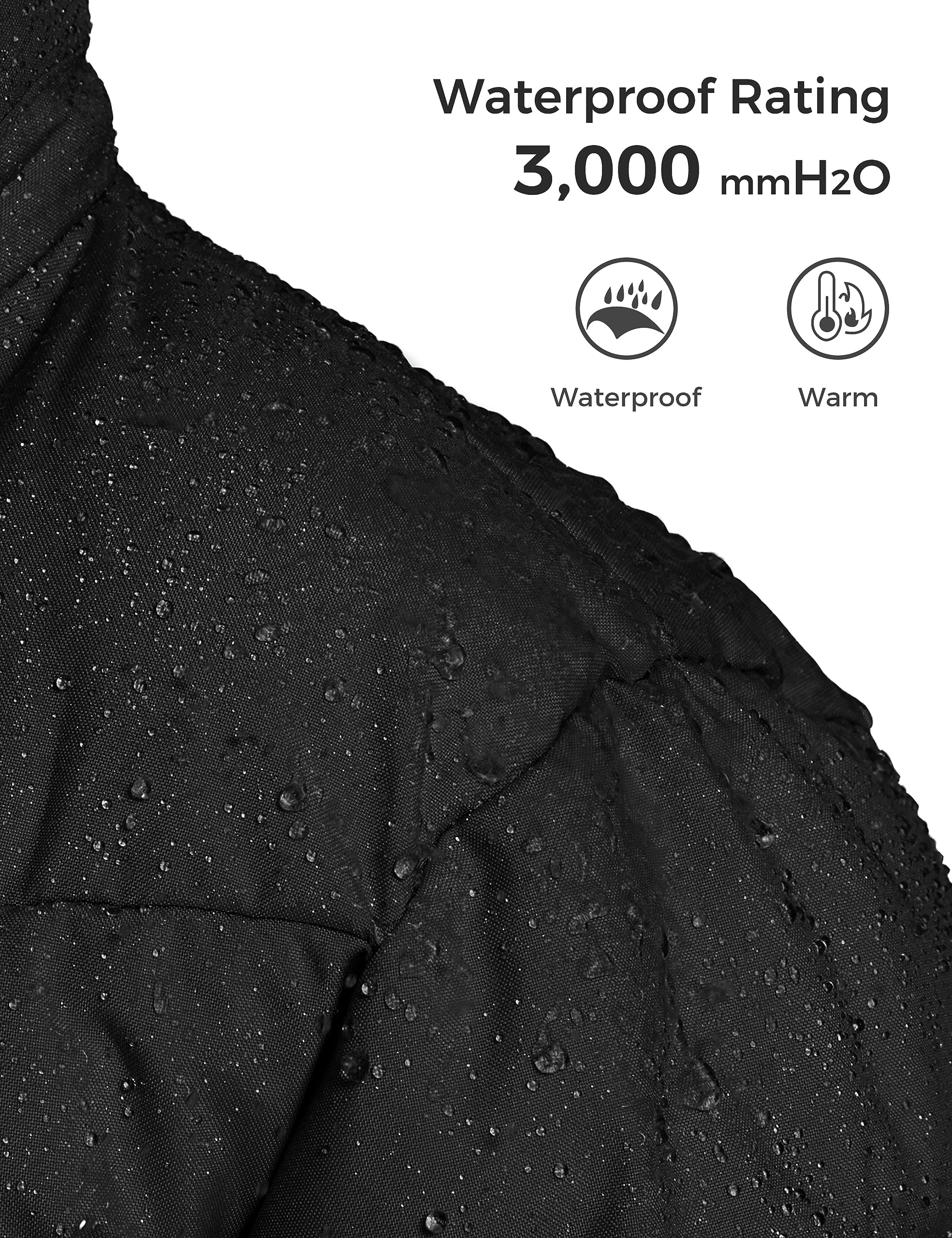 ZSHOW Abrigo de Invierno para Niña Parka Larga Impermeable Chaqueta Acolchada Capucha Chaqueta Gruesa Cálida