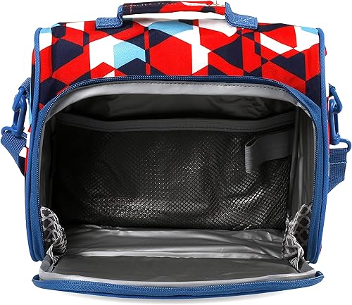 Miniatura 7 de J World New York Casey - Lonchera para mujer, bonita lonchera aislada para niñas adolescentes, cubos rojos